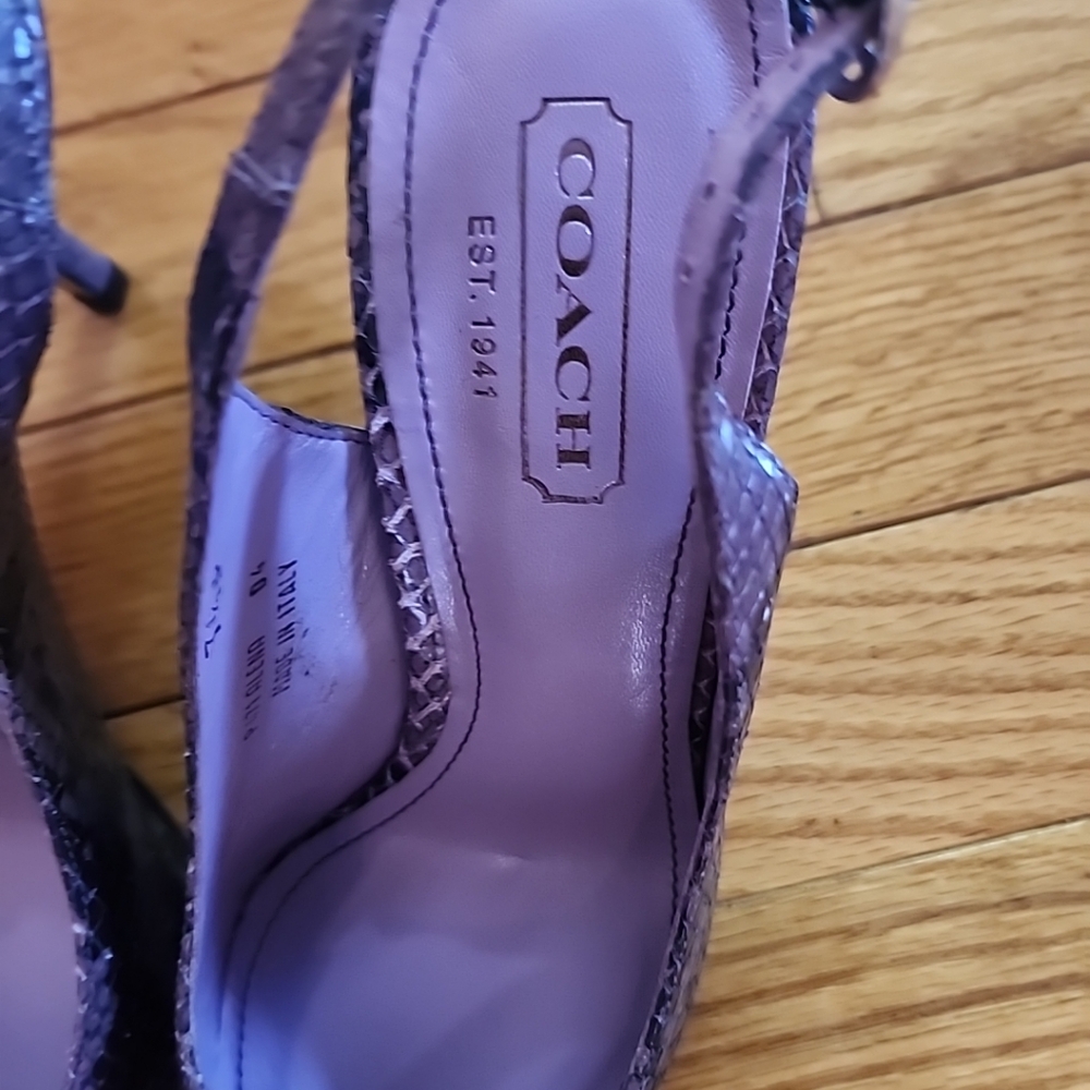 COACH ALENA SLINGBACK HEELS - Picture 5 of 10
